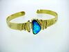 BOULDER - OPAL Armreif / in Gelbgold